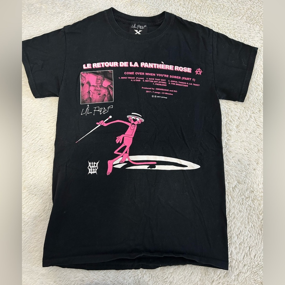 Lil Peep x Alien Body COWYS “Come over when your sober” shirt